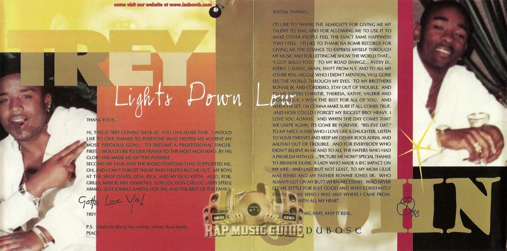 Trey 8 Lights Down Low CD Rap Music Guide